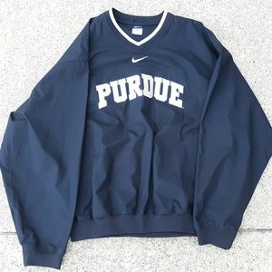 Purdue Nike pullover windbreaker jacket size large, like new